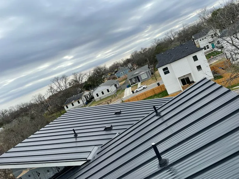 Standing seam metal roof panels with vents for Skylight Repair in Hattiesburg